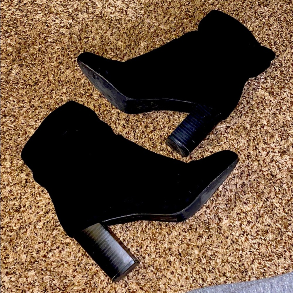 Suede Heeled Booties